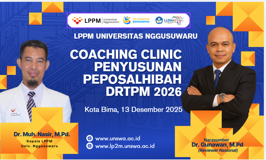 LPPM UNSWA GELAR COACHING CLINIC PENYUSUNAN PROPOSAL HIBAH DRTPM 2026