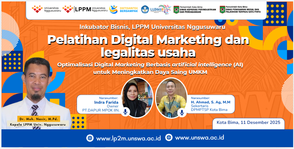 LPPM UNSWA GELAR PELATIHAN DIGITAL MARKETING DAN LEGALITAS USAHA UNTUK UMKM